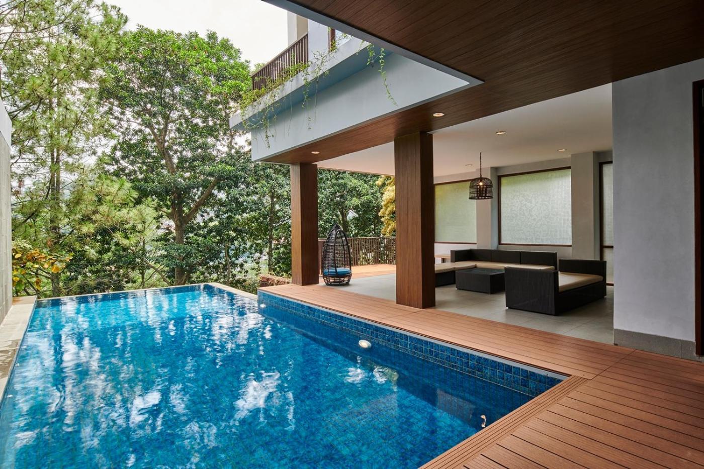Asmaya Hill View Villa 7 Bedrooms With A Private Swimming Pool 万隆 外观 照片